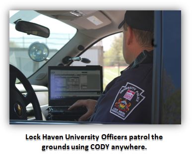 lock haven university uses CODY software anywhere