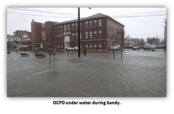 Ocean City New Jersey PD under water